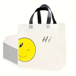 20 new Cartoon Smile "Hi" Design Reusable Bags with Handles